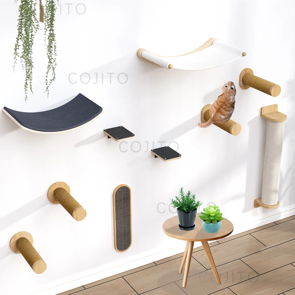 Hot selling cat tree for cat shelves Hanging platform diving platform and cat wall shelves