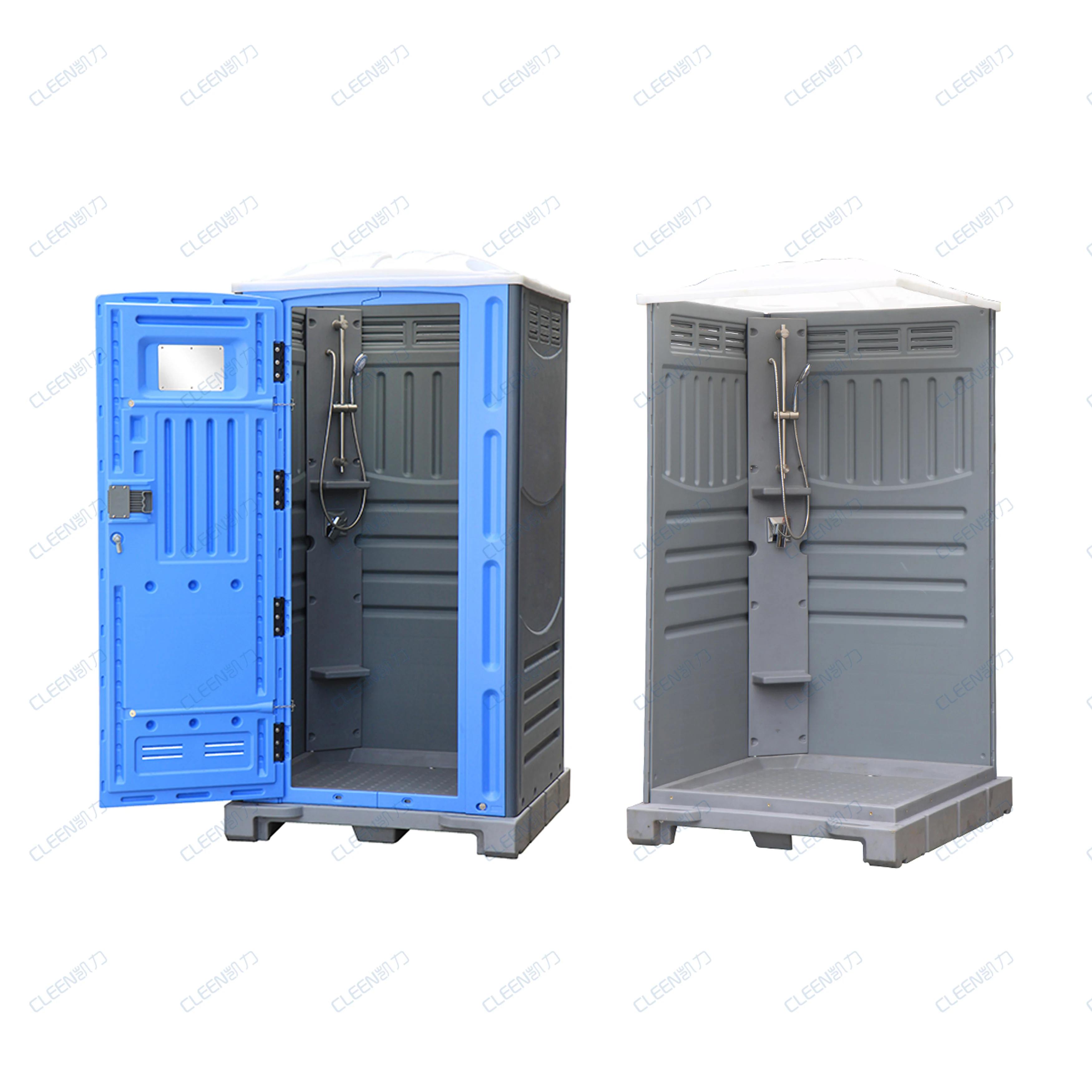 portable bathrooms movable shower unit plastic taking water side plate for shower room one outside China price lowest