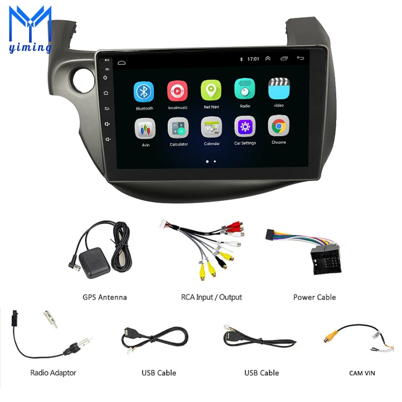 10.1 inch ANDROID 10.0 GPS Navigation RADIO For Honda Fit 2007 2008 2009-2013 LHD Car Head Unit with WIFI