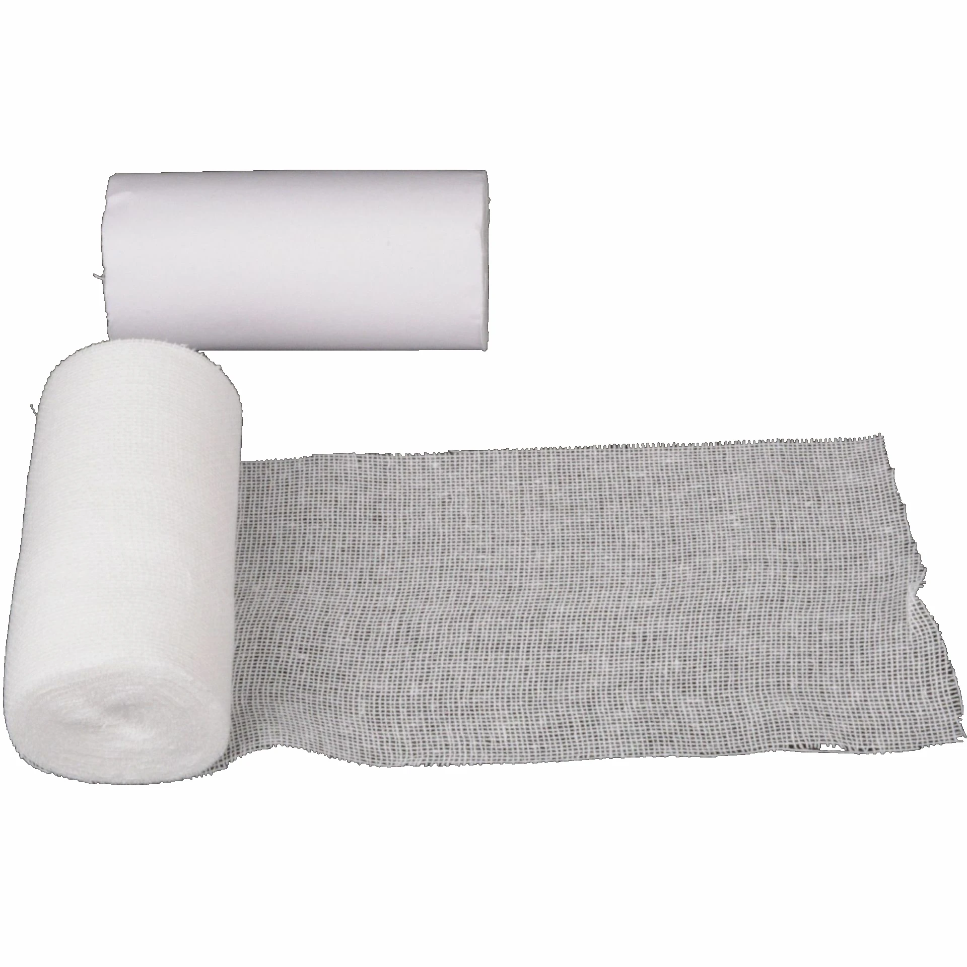Cotton fabric dressing gauze bandage rolls standard absorbent sterile gauze bandage roll