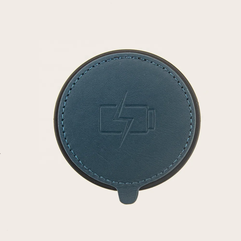 Оптовая продажа, полностью зернистая бычья кожа, Беспроводная зарядка для моделей iphone