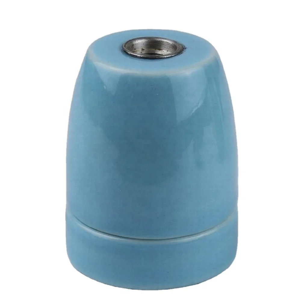 high quality colorful powerful E27 ceramic lamp socket holder converter