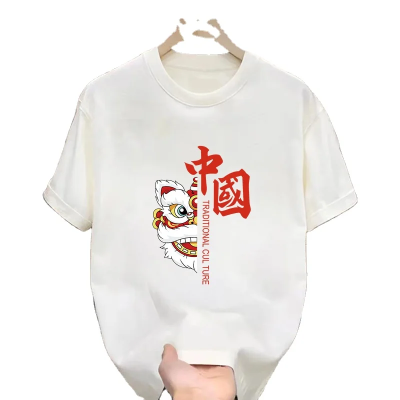 Chinese style summer short sleeve t-shirt fashion printing t-shirt wholesale