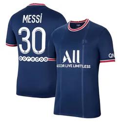 2021/22 New Model Man Thai Quality #30 Messi Soccer Jersey PS Club Football Shirts