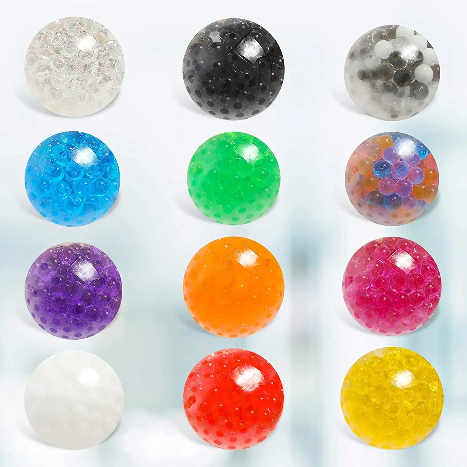 Custom logo tpr giant water beads soft sensory stress autism reliever ball squeeze anti fidget squishy stress relief ball toy