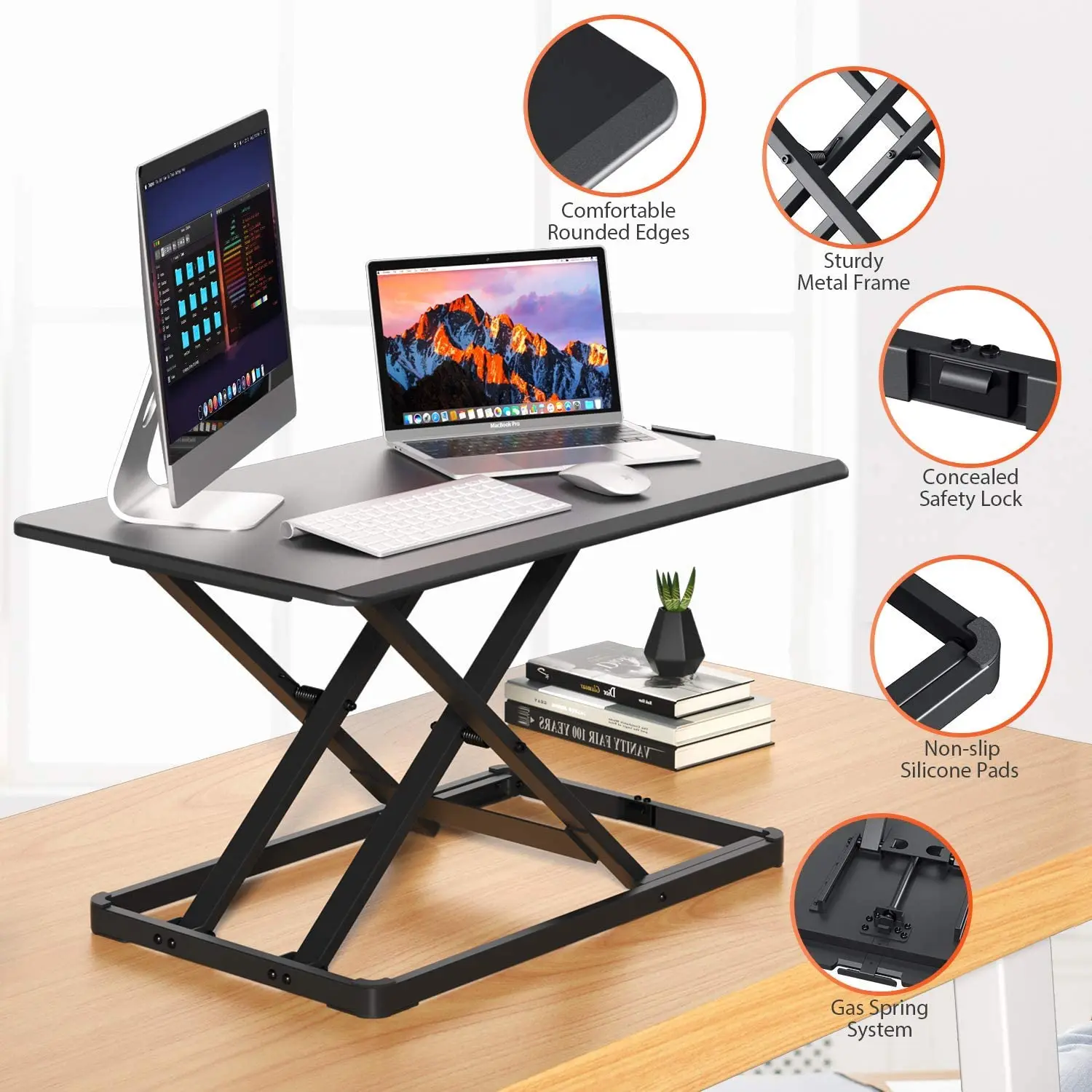 Laptop Computer Adjustable Height Sit To Stand Up Standing Desk Adjustable Height Standing Desk