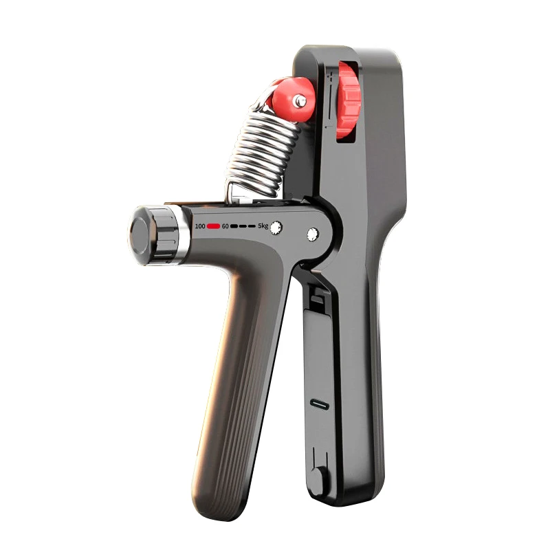 Adjustable Resistance Hand Grip 5-100kg Strength Trainer Electronic Hand Dynamometer Digital Hand Grip