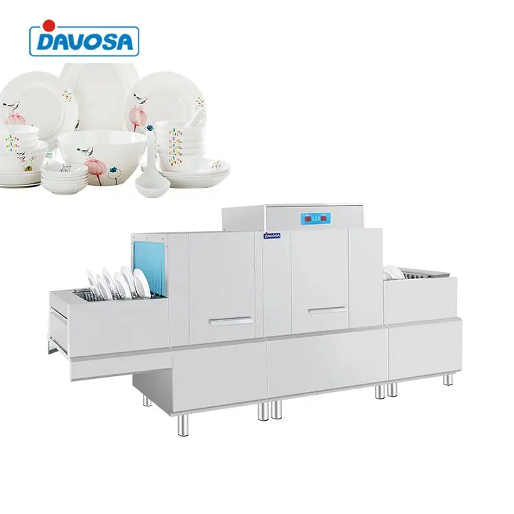Large capacity dishwashing machine equipment kitchen large industrial dishwasher machine