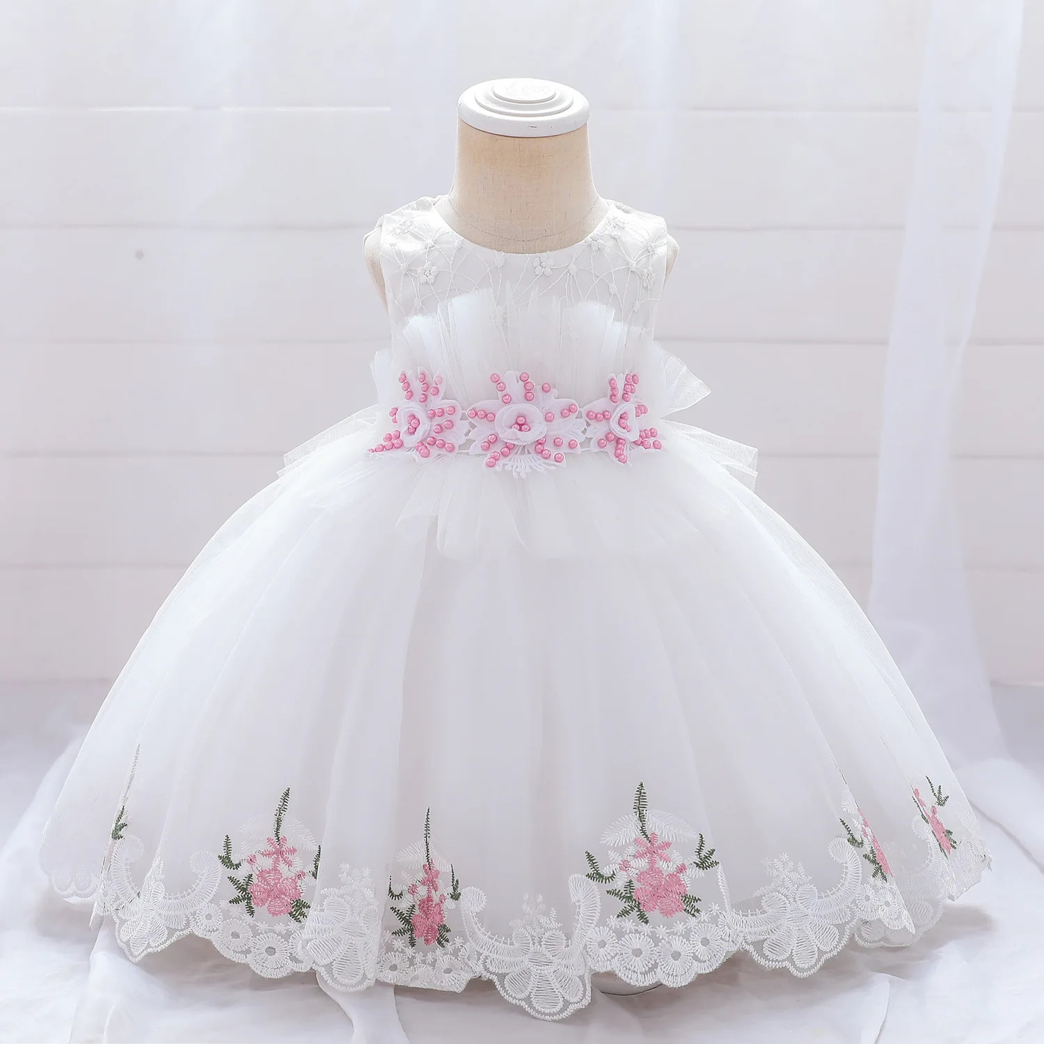 2022 Princess design Baby Girls Party wedding Ball Gown flower dresses for Children