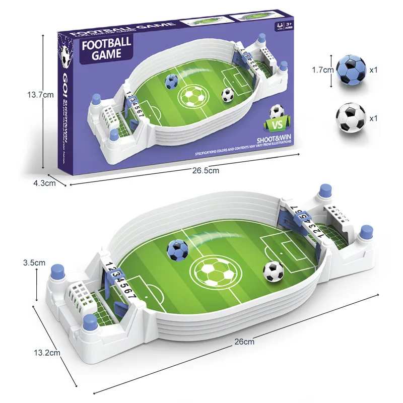 Mini Tabletop Soccer Board Game Unisex Plastic Desktop Play Toys for Kids Party Soccer Match & Football Toy