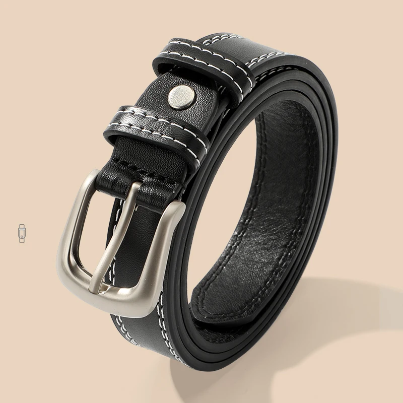 Durable Dress Pant Belt Women Leather Waist Belt