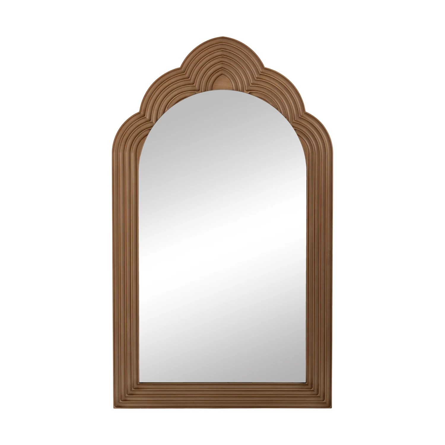 Textured Frames novelty design brown wooden frame mirror
