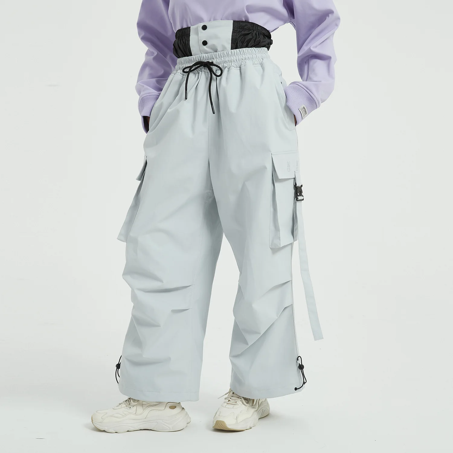 New Outdoor Skiing Pants Warm Ski Trousers Snow Clothes Women Loose Snowboard Wear Waterproof Windproof Men Winter Cargo Pants