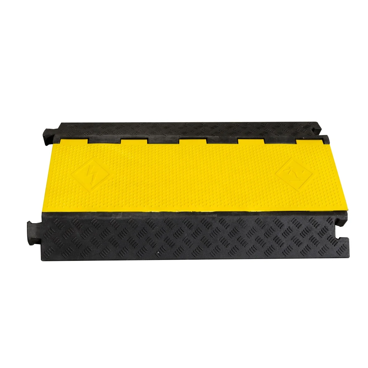 900*500*60mm 4 Channel Wholesale Roadway Heavy Duty Yellow Jacket Rubber Cable Protector