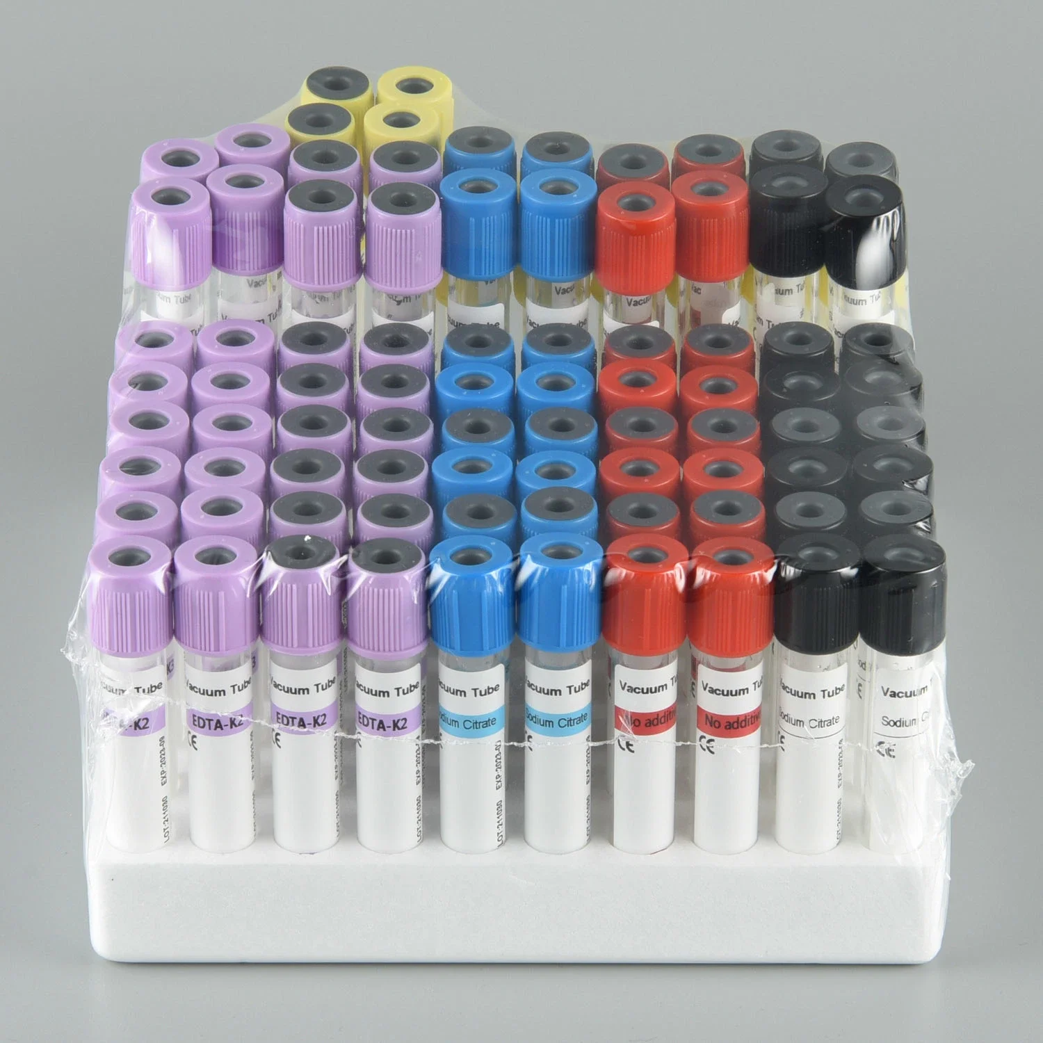 Disposable Glass or PET EDTA/Plain/Gel&clot/Heparin/ESR vacuum or Non-Vacuum blood collection test tube