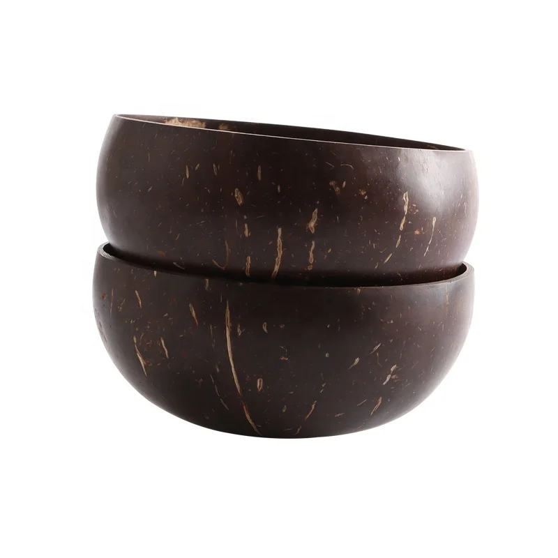 
Eco-friendly empty huge hand painted coconut shell bowl for candles 