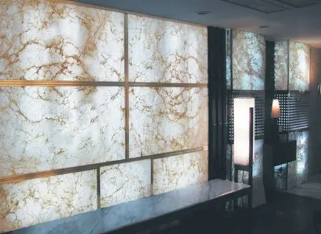 Decorative Translucent Material Artificial Onyx Stone