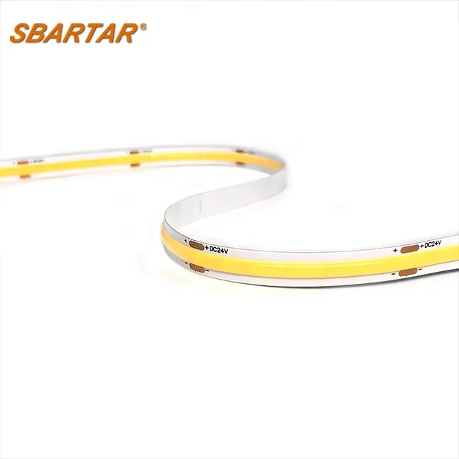 
12V 24V cob led strip Lights 512 pcs 1680lm CRI 90 5 years warranty 5mm 8mm 10mm cob light strip for indoor and outdoor lighting 