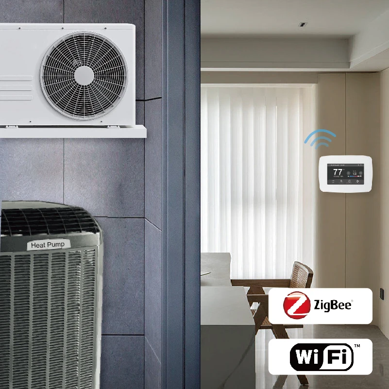 2 Heat/ 1 Cool  Programmable Thermostat for Home Heat Pump System and Conventional Single-Stage System