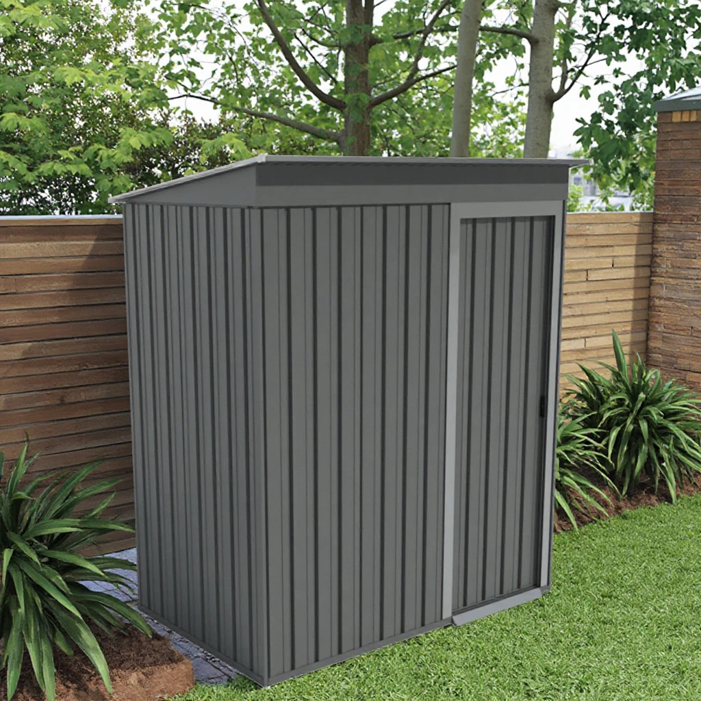 Garden Sheds Customizable Size Easily Assembled Galvanized Metal Frame Outdoor Storage Room for Tools Garage House DIY Kits