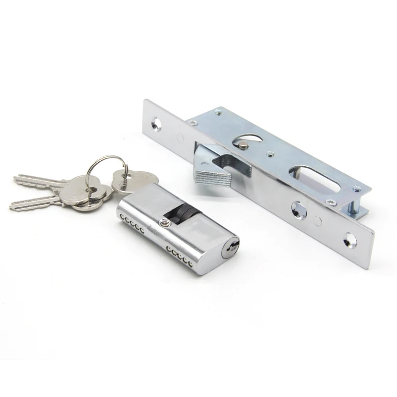 Multi Point Mortise Sliding Door Lock Body with Roller Latch