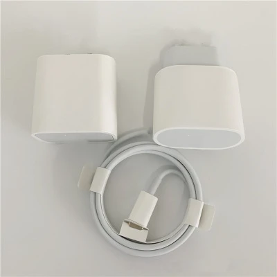 
mobile phone charging kit set USB-C fast charging adapter 18w 20w PD wall charger C to L cable 