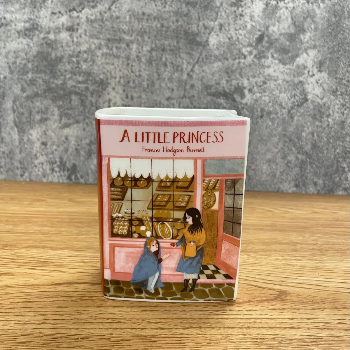 Customize Nordic Modern Elegant Style Bookshelf Storage Rack Pen Holder Entrance Decoration Ceramic Book Vase