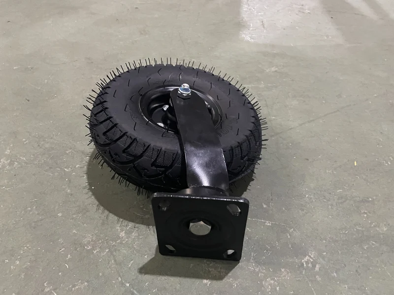  Inflatable Wheel Pneumatic Casters Caster Trolley Wheels Industrial Caster Pu Shipping Container Polyurethane