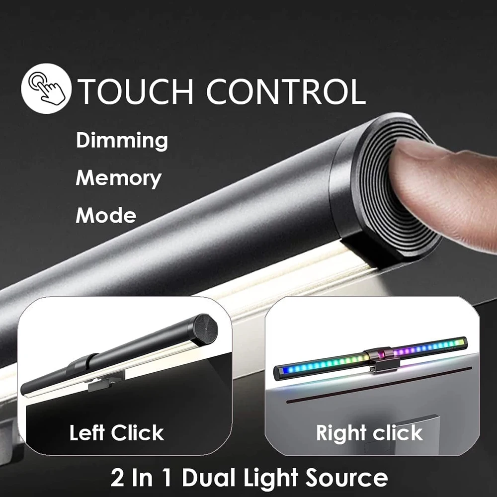 Computer Monitor Light Bar For Modern Desks Room Computer Screen USB Touch Light Powered Dimmable Screen Led Light Bar Desk Lamp