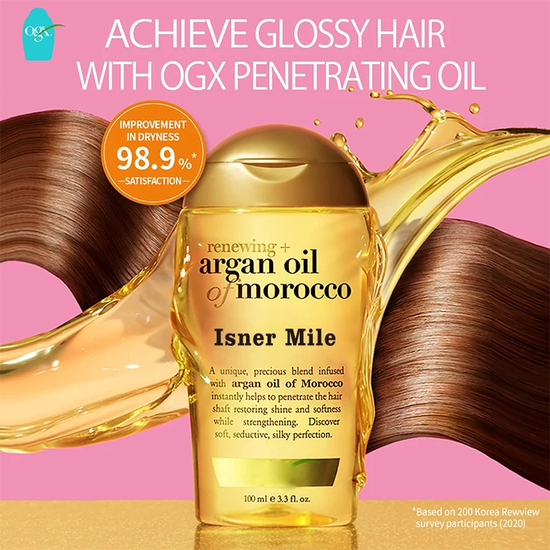 OEM ODM Moisture Shine Hair Care body&face oil and Argan Oil Hair Serum Hair Oil