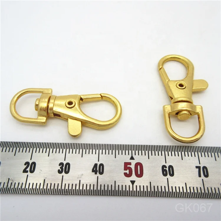 Factory supply gold small dog swivel snap hook for webbings