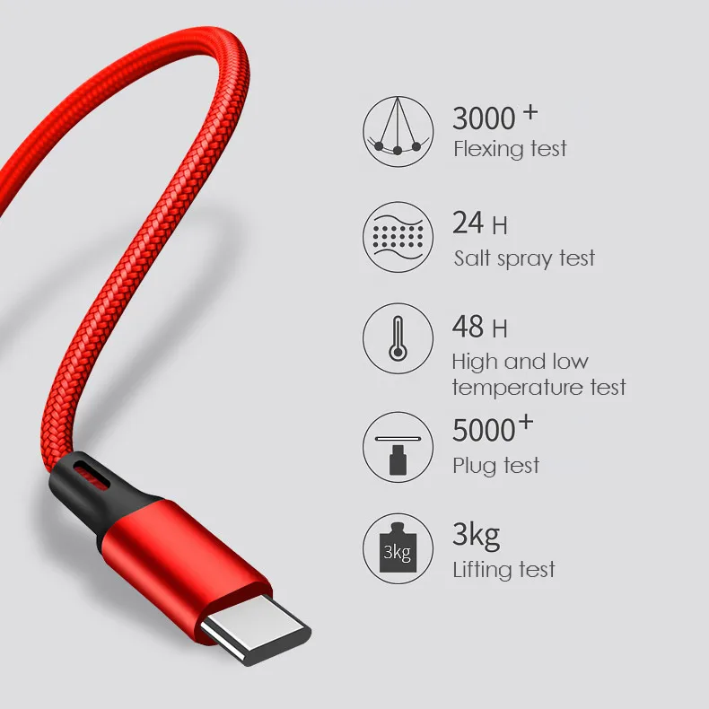 High Quality Custom Fast Charging Multi Android Charger Mobile Phone Usb Type C 2.0 Data Cable 3 In 1 Usb Charging Cable
