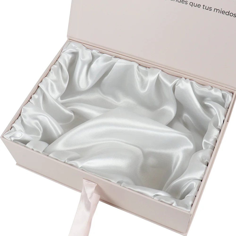 regalos personalizados magnetic paperboard caja para ropa wedding return bridesmaid gifts karton packaging box with satin ribbon