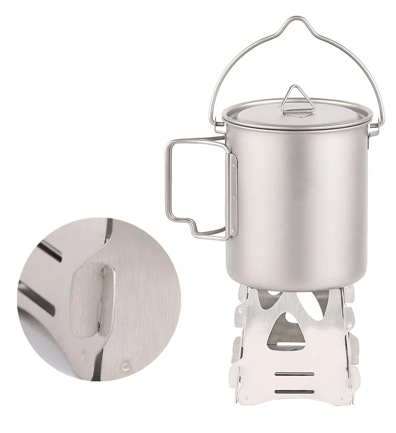 JWQ-009 Picnic stainless steel portable wood stove mini assembly card camp stove