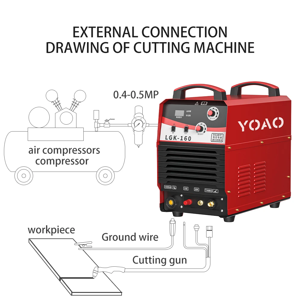 YOAO стоит купить 1ph 220v 3ph 380v 100 плазменный резак и сварочный аппарат