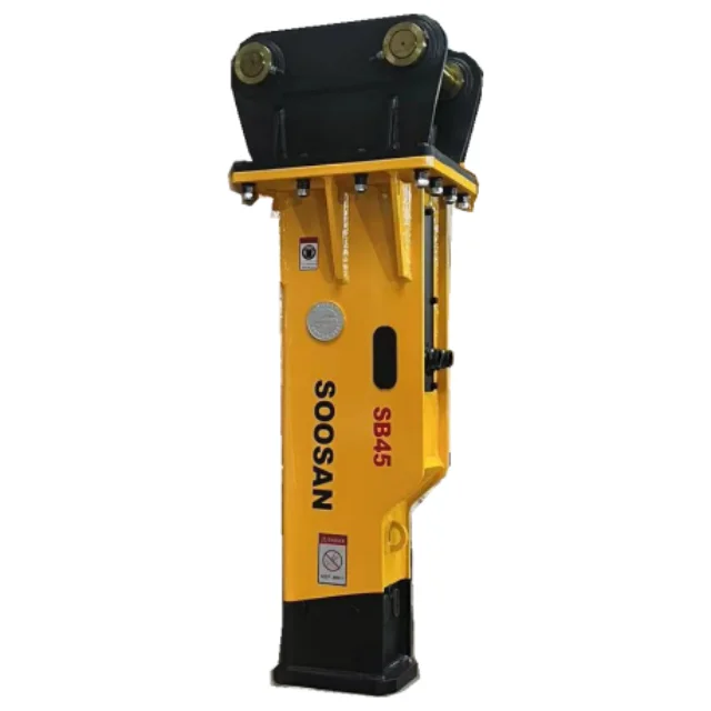 Manufacturer Supplier  Hydraulic Breakers SOOSAN  SB 45 BOX Type With Chisel 140mm For Excavator 18 to 26 Tons