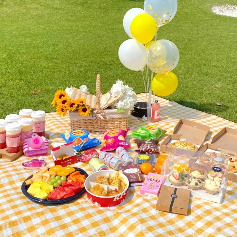 Anhui 367 Picnic 600 D Oxford cloth Outdoor picnic cloth Waterproof picnic blanket Ground mat Moisture-proof mat