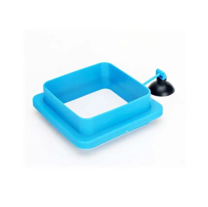 Fish Tank Farming Waterproof Square Round Safe Floating Food Feeder PVC Fish Tank  Accessories Circle Fish Feeding Ring