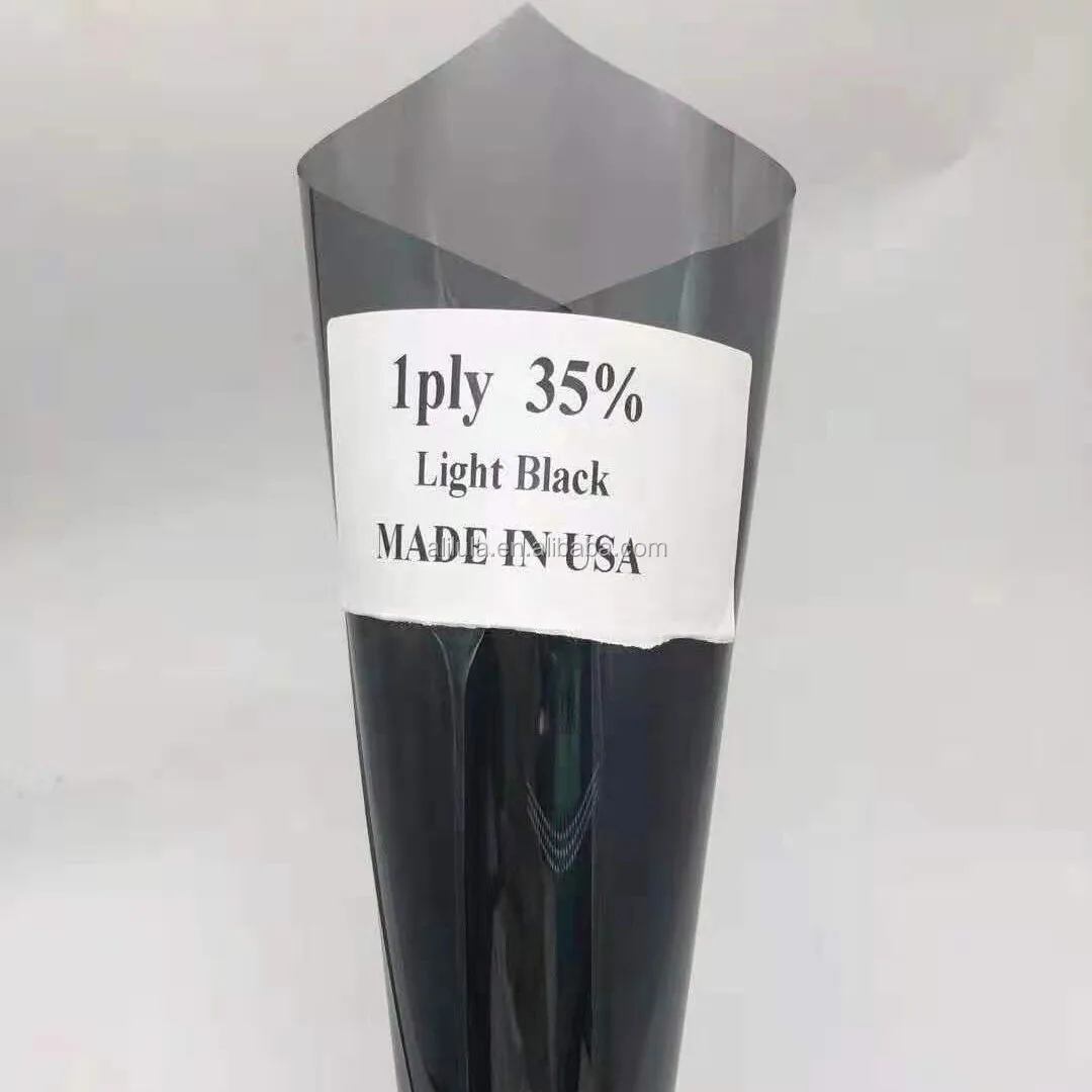 High professional chip dyed 1 ply solar/sun control heat reject 30inch*100ft black protective car window film 3m window tint