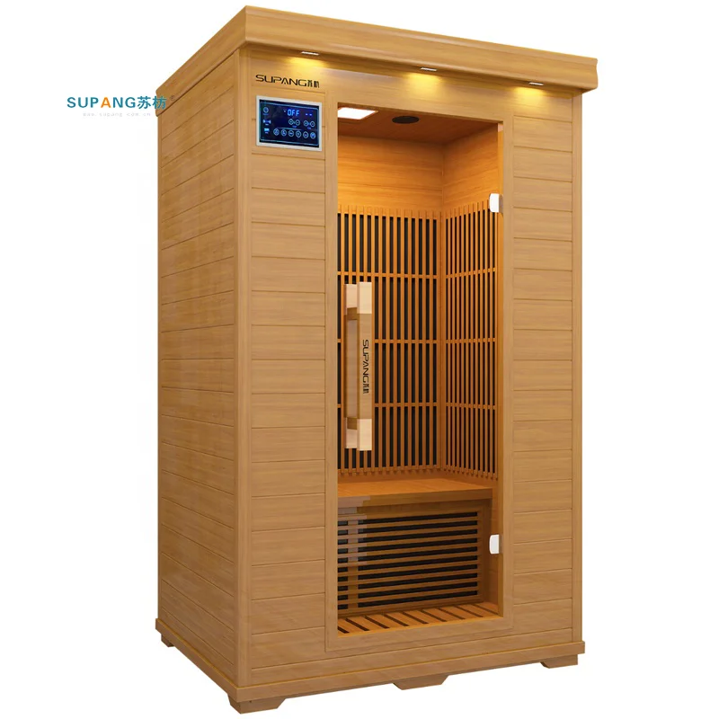 2 Portable Home Sauna Steam far infrared Sauna box spa wooden sauna room