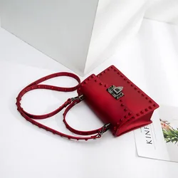 2021 new fashion Designer Messenger Rivet Litchi PVC Jelly Bolsas Designer leather crossbody handbag for women