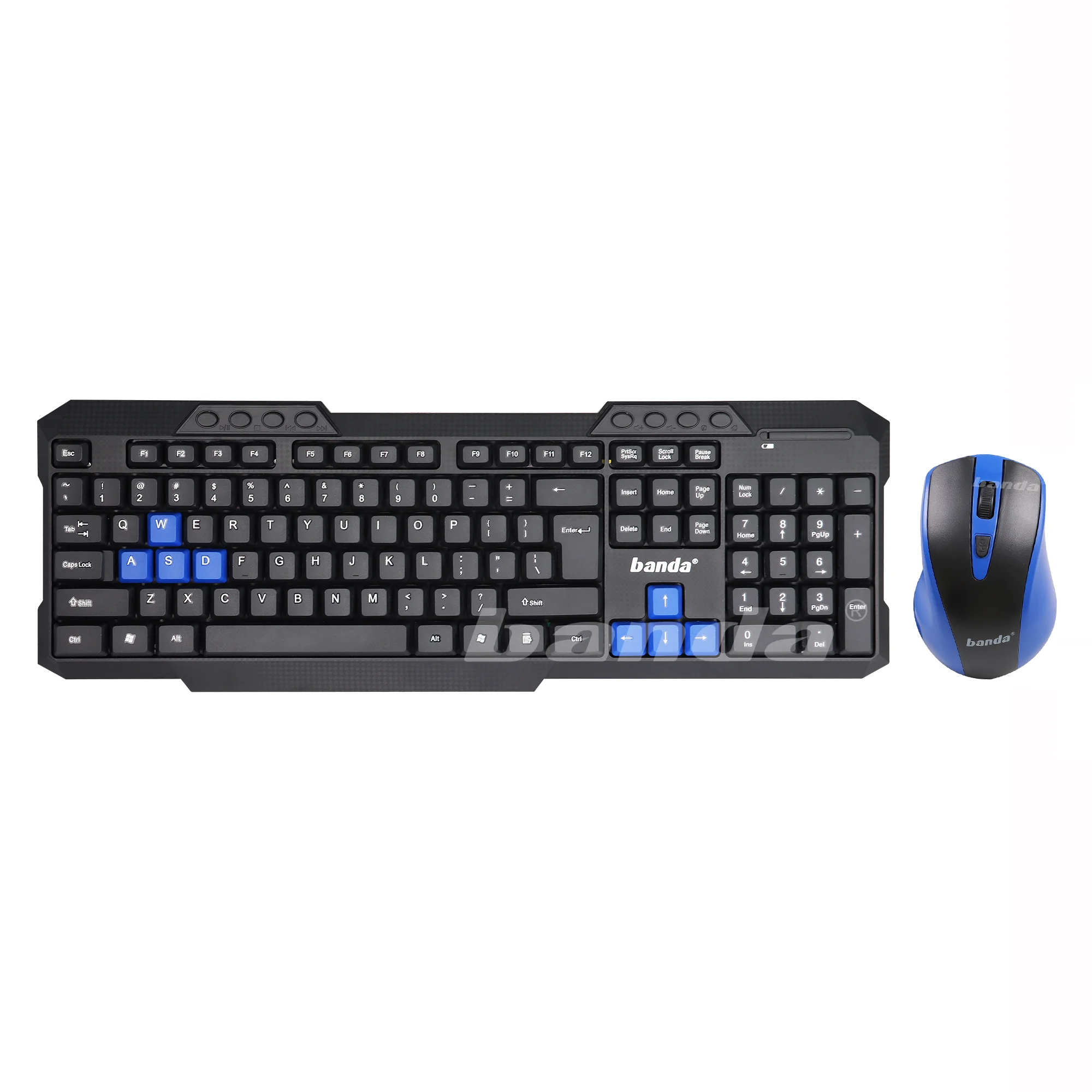 Factory Hot Sale 2022 Amazon Wireless Keyboard and Mouse Cheapest standard Black Office keyboard and mouse combo