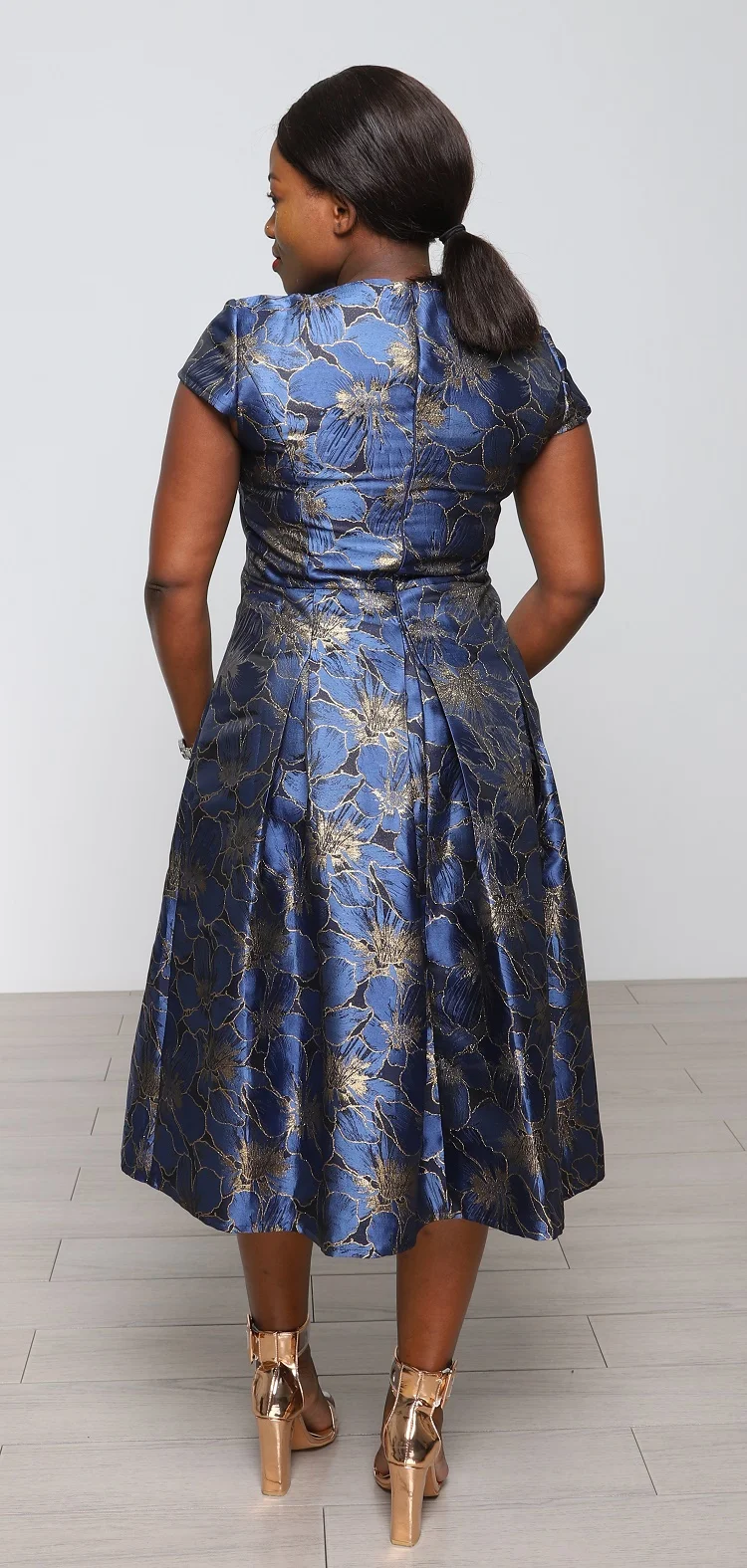 Turkey women office dresses OEM African Elegant Dresses For Women African Clothes Pleated Maxi Dress Dashiki Ladies