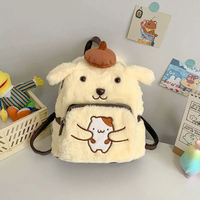 SS Sanrioed Anime My Melody kulomi  Backpacks for Children Kawaii Toys Backpack Internet Celebrity Niche Primary