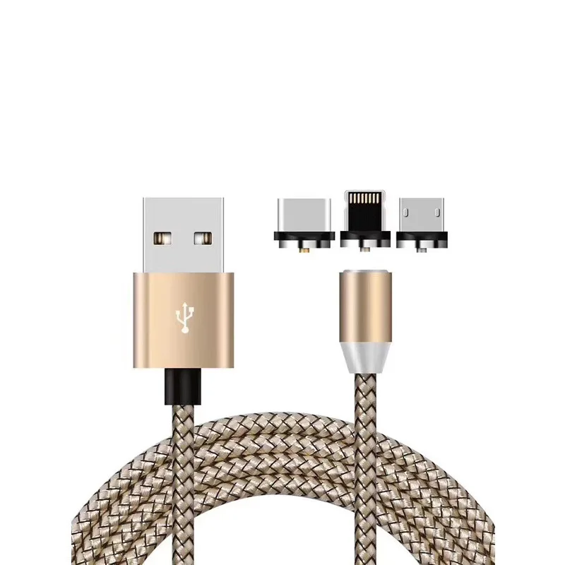 
nylon braided usb cable 3in1 magnetic cheap price usb data cable led light 3in1 nagnetic usb data cable for cell phone 