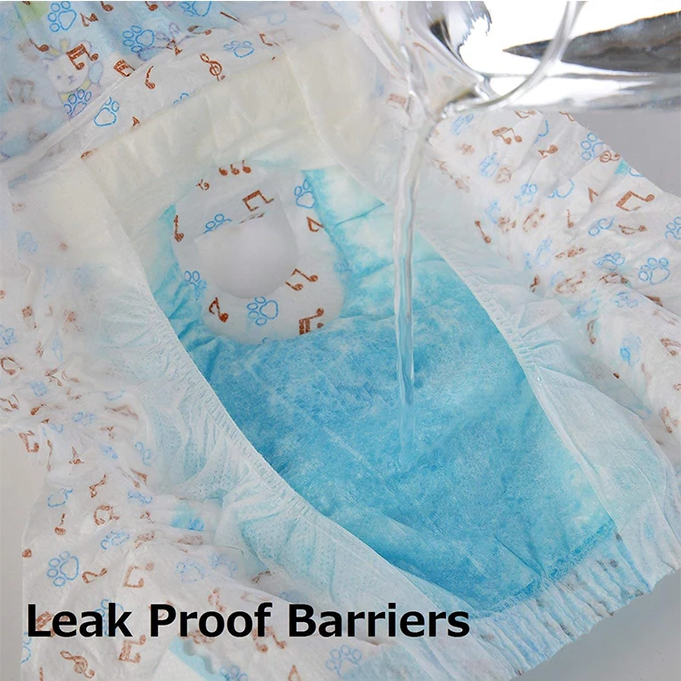 
Wholesale Pet Diapers Super Absorbent Soft Disposable Female Dog Diapers pet dog diapers of China manufacturer 