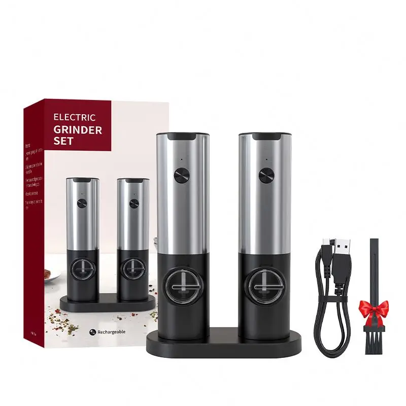 Electric Grinder/Gravity Sensing Pepper Grinder Grinding Salt And Pepper Pepper Seasoning Bottle Electric Grinder