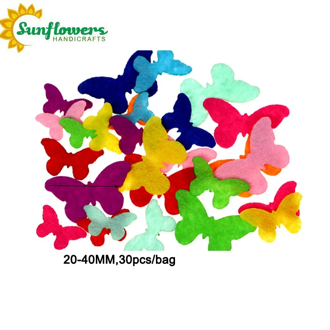 Multicolor 40mm Rabbit Eco-friendly Felt Fabric Shapes for Holiday and Gift Sets