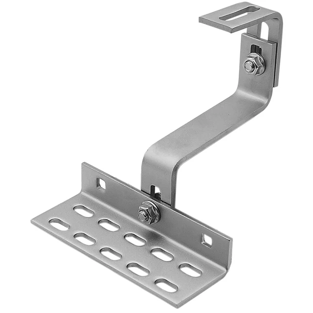 Stainless Steel 304 Adjustable Solar Tile Roof Hook For Ceramic Tiles Double Roofing