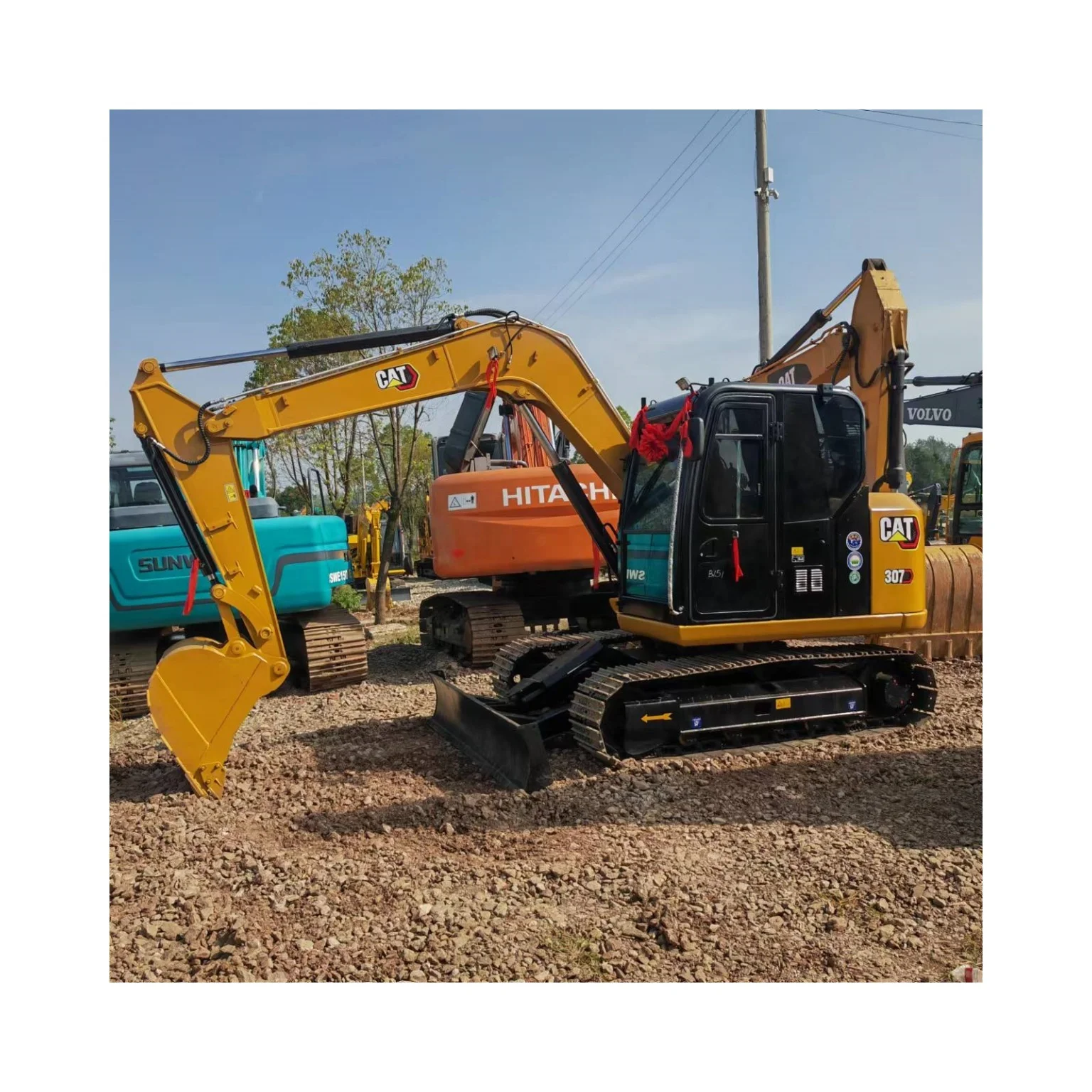 good condition cat307 Tracked Excavator Used Caterpillar CAT307/307E Used 7ton used mini excavator